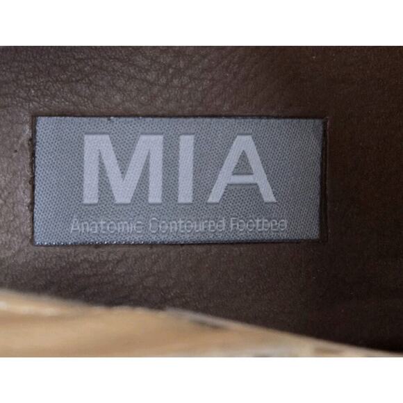 Mia Chelsea Serpent Snake Print Ankle Cut Out Zip Boots Size 7 Southwest Cowboy - Picture 5 of 8